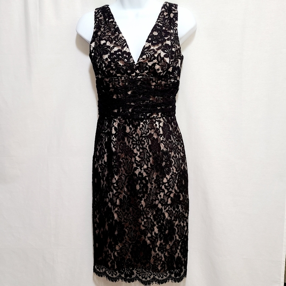 MODA INTERNATIONAL Lace Black Dress - Picture 1 of 9